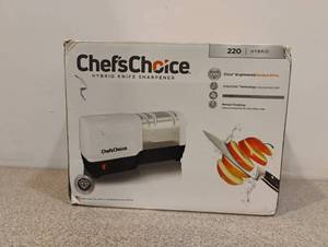lot 86 image: NEW CHEFS CHOICE HYBRID KNIFE SHARPENER