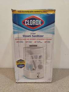 lot 91 image: NEW CLOROX 2-TIER STEAM SANITIZER
