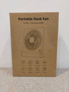lot 97 image: NEW PORTABLE DESK FAN