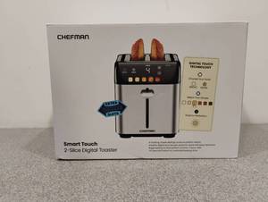 lot 117 image: NEW CHEFMAN SMART TOUCH 2 SLICE DIGITAL TOASTER