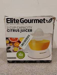 lot 118 image: NEW ELITE GOURMET CITRUS JUICER