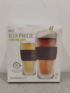 lot 123 image: NEW HOST BEER FREEZE COOLING CUPS