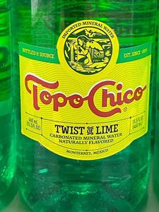 CT 4 - Topo Chico Twist of Lime Carbonated Mineral Water - 12 Bottles