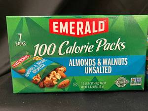 Emerald 100 Calorie Packs Almonds & Walnuts Unsalted - Lot of 6