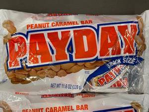 GA 2 - PAYDAY Peanut Caramel Snack Size Bars 11.6 oz (3 packs)