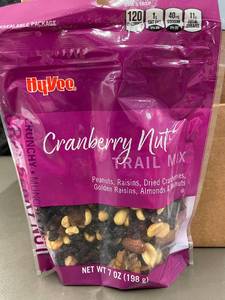 CA 4-5 - HyVee Cranberry Nut Trail Mix, Pack of 12 (7 oz each)