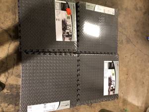 Lot of TrafficMaster Dark Gray 24 in. W x 24 in. L x 0.5 in. Thick Foam ExerciseGym Flooring Tiles (6 TilesCase) (24 sq. ft.)  Customer Returns See Pictures