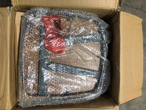 Carnegy Avenue Rustic Walnut Side Chair  Customer Returns See Pictures