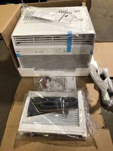 LG 8,000 BTU, 115 Volts, Window Smart Air Conditioner Cools 350 sq. ft. with Remote, WiFi Enabled in White  Customer Returns See Pictures