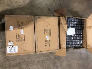Lot of 22-12 in. W x 14 in. D Black Sloping Wire Shelf with 3 in. Lip (Pack of 6) by Econoco Customer Returns See Pictures