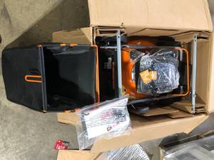 YARDMAX 21 in. 170cc 3-in-1 Gas Walk Behind Push Lawn Mower with High Rear Wheels   Customer Returns See Pictures