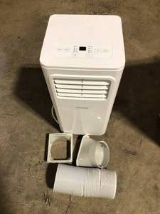 Vissani 5,000 BTU 115-Volt Portable Air Conditioner for 150 sq. ft. Rooms with Dehumidifier and Remote in White Missing Pieces Customer Returns See Pictures