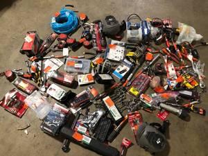 Huge Lot of Assorted Hand Tools and Hardware Various Models and Conditions Customer Returns See Pictures
