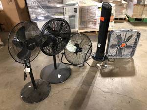 Lot of Assorted Fans Various Models and Conditions Customer Returns See Pictures