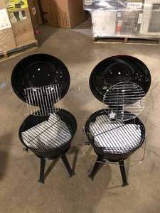 Lot of 14 in. Portable Charcoal Grill in Red  Customer Returns See Pictures