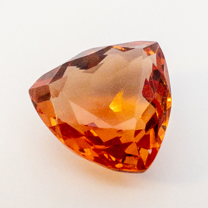 lot 83 image: Large CITRINE - 13.1ct. Orange Trillion cut