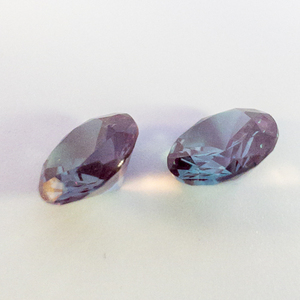 lot 90 image: Pair of LAB GROWN ALEXANDRITE - 1.70ct. Round brilliant cut