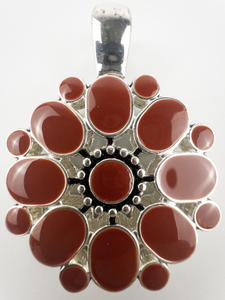 lot 137 image: Premier Designs Reversible Two-Tone Enamel Flower Base Metal Enhancer.