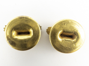 lot 183 image: Pair of Ruptured DuckHonorable Discharge Lapel Button Gilt brass Lapel Button .