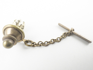 lot 199 image: Vintage Claw Set, Simulated Pearl Yellow Base Metal Tie Tac.