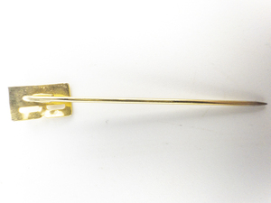 lot 210 image: B Vintage Yellow Base Metal Lapel Pin.