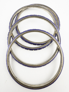 lot 278 image: Set Of 4 Navy Blue Base Metal Bangles.