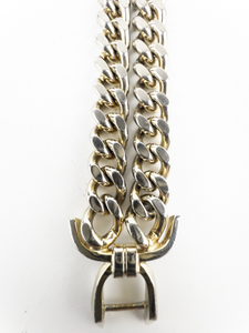 lot 285 image: Sperry Chunky Stainless Steel Double-Chain Bracelet.