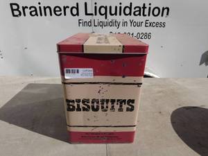 lot 36 image: Salt Flats Wild West Rodeo Biscuit Tin Collectors Item