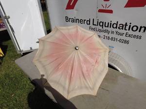 lot 47 image: Vintage Pink Parasol