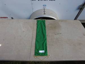 lot 51 image: Reversible Cloth Table Runner with Metal Hangers