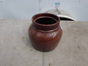 lot 93 image: Vintage Brown Ceramic Jug with Handle