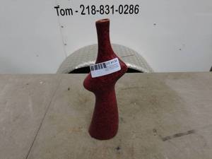 lot 138 image: Red Abstract Ceramic Vase