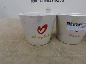 lot 208 image: Assorted Decorative Flower Pots - Set of 5