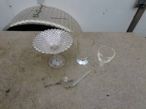 lot 239 image: Assorted Glassware Lot - Bowls, Plates, and Glasses