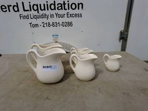 lot 272 image: Set of 6 Ceramic Cream Pitchers