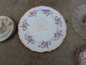 lot 279 image: Assorted Anniversary Commemorative Plates and Cups