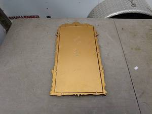 lot 297 image: Vintage Ornate Gold Framed Wall Mirror