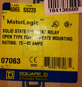 lot 54 image: Square D Thermal Overload Relay