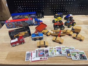 lot 33 image: Collectible Wood Toys, NASCAR Cards, and More