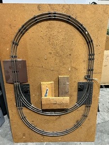 lot 53 image: Electric Train Track on Heavy Duty Board
