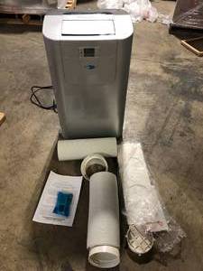 Whynter 7,000 BTU (12,000 BTU ASHRAE) Portable Air Conditioner Cools 400 Sq. Ft. with Dehumidifier, Remote, and Filter in Gray Customer Returns See Pictures