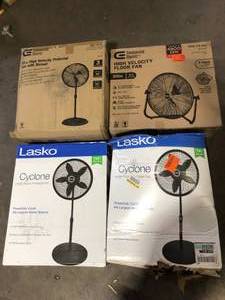 Lot of Assorted Fans Various Models and Conditions  Customer Returns See Pictures