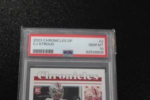 lot 15 image: 2023 Chronicles Draft Picks CJ Strout #2 PSA 10 Rookie Card