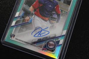 lot 20 image: 2021 Topps Chrome Teal Refractor Ryan Jeffers Autograph #RA-RJ Rookie Card 65199  Only 199 Exist