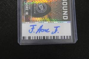 lot 26 image: 2024 Press Pass Premium Showbound Frank Gore Jr. Autograph Rookie Card 15  Only 5 Exist