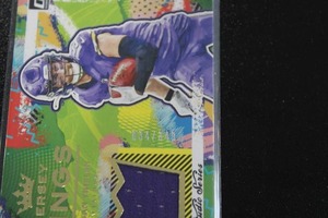 lot 41 image: 2021 Donruss Jersey Kings Jersey Relic Adam Thielen #JK22