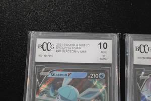 lot 51 image: Pokemon Glaceon V & Articuno V BCCG 10 Lot  2 Cards