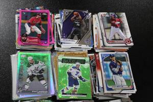 lot 84 image: Mixed Sports Fun Lot of Rookies - Stars - Parallels  250 Cards