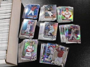 lot 104 image: 2021 & 2023 Bowman & Bowman Chrome 1st Baseball Investment Lot  900 Bowman 1st Cards