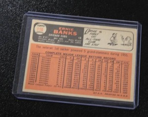 lot 113 image: 1966 Topps Ernie Banks #110 Mid Grade